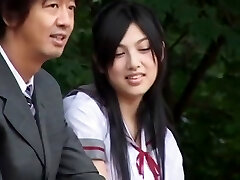 Greatest Japanese chick Saori Hara in Amazing College/Gakuseifuku, Outdoor JAV scene