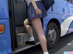 Schoolgirl Yuna asian blowjob and public screw