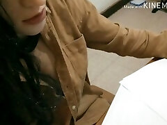 My sexy teacher downblouse flashing part Two hidden camera