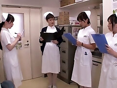 Horny Japanese gal in Fabulous Nurse, Handjob JAV scene
