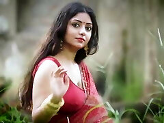 Bangable Indian AUnty Rupashree In Red Sari outside Bangable Indian AUnty Rupashree In Red Sari outside