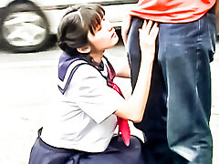 Exotic Japanese girl in Ultra-kinky JAV uncensored Blowjob clip