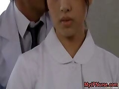 Super super-sexy Japanese nurses sucking part3