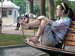 chinese sole 赤足者 88-精品素足玩出长椅花样的极致