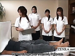 Subtitled CFNM Japanese penis health polyclinic seminar