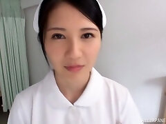 Quickie pulverizing on the hospital bed with mischievous nurse Sakamoto Sumire