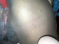 Phillipino fucking her arse with a fucktoy.