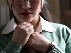 Real Asian teen with big titties is making