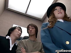Aimi Ichijo is having bondage sesh on a working day