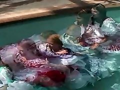 Sqaure Danza Sottoveste Pron in piscina