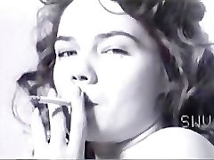 Vintage Fumar Cigarrillos Chicas