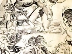 Amazons predominate in combined wrestling lesbian wrestling art comics