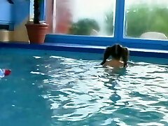 Crazy young damsel fucked in the swimming pool