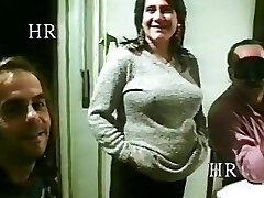 Swinger couple with pregnant and have 3 way sex! Italian