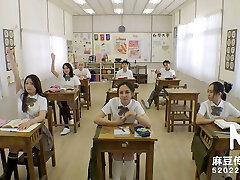 Trailer-Introducing New Student In High School-Wen Rui Xin-MDHS-0001-Best Original Asia Porno Video