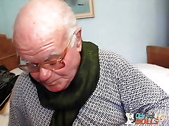 Beautiful caregiver Sarah Star fucked by cunning old grandpa Mireck