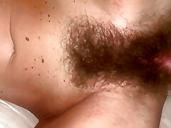 Hairy Sara gets her hairy pussy pummeled