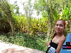 Big ass Thai gf deep-throats and rides her hung boyfriend after a day out