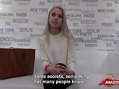 Sizzling pornstar casting and cumshot