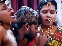 Tamil wife very 1st Suhagraat with her Ginormous Cock husband and Cum Guzzling after Rough Fuck-a-thon ( Hindi Audio )
