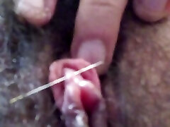 Clitoris needle piercing