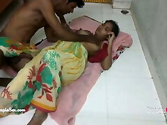 desi indian village telugu couple romance, pounding on the floor