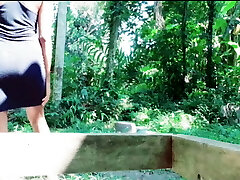Indian Yong lady Fingering and Squirting Outdoors – very risky