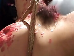 Asian torture with ropes and hardcore fuck