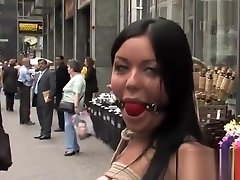 Big titties slave slut in public smashing Big titties slave slut in public smashing
