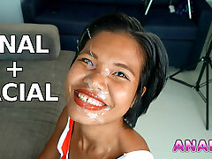 Anal and Facial for Happy Thai Jizz Slut