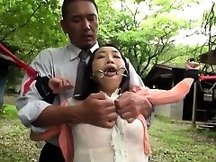 Chinese milf BDSM anal fisting and bukkake