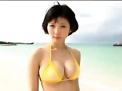 Asian Teenager At The Beach