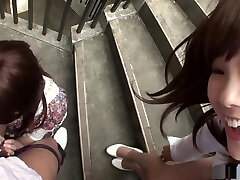 Rimu Endo instructs Ueno Misaki few tricks Rimu Endo instructs Ueno Misaki few tricks