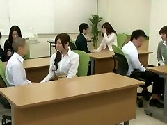 Kinky Japanese whore Yuna Shiina, Hitomi Honjou in Exotic Secretary, Group Orgy JAV clip