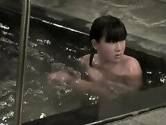 Bashful Asian ultra-cutie voyeured on cam naked in the pool nri099 00