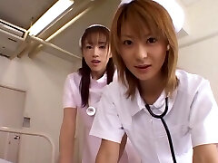 Asian nurses team up to have fucky-fucky with a patient - Naho Ozawa