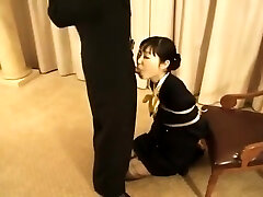 Perverse japanese gimp babe enjoys bdsm torture