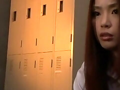 Mischievous Japanese girl Risa Kasumi in Cool Fetish, Changing Room JAV video