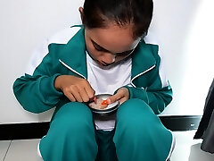 Squid Game parody with Thai amateur teenager