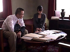 No way! Japanese secretary creampied by her chief at work!