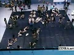 Subtitled massive group of Japanese nudists word art Subtitled massive group of Japanese nudists word art