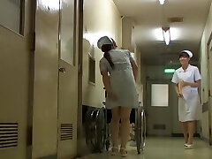Nurse got her yellow and black g-string seen on sharking movie