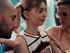 Mature Coach Cory Chase Shares Nubile Cheerleader Mackenzie Moss With Spouse
