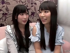 My first lesbian threesome with two buddies from the same university, raw pussy x2, cumming experien