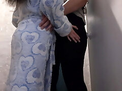 While my step-mom was in the other bedroom my girl licked my pussy