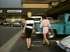 Blonde milf lesbians coochie licking in vintage style