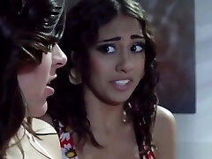 Hilarious lezdom Nikita Von James threeway action