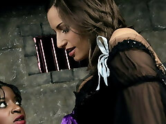 Sumptuous ebony fairy gets hardcore lesbian threesome with whores Sumptuous ebony fairy gets hardcore lesbian threesome with whores