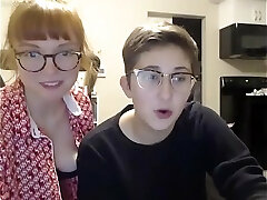 nerdy girl decides to call her new girl-on-girl friend for amazing sex