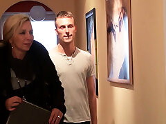 Young Man Tempt German Mature Bi jenny to Fuck at Work Young Man Tempt German Mature Bi jenny to Fuck at Work